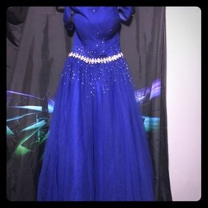 Royal blue prom dress
